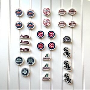 Vintage MLB Erasers Play by Play Bundle set of 27 Cubs Mets Sox Braves Baseball